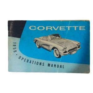 1958 Chevy Corvette Owners Manual